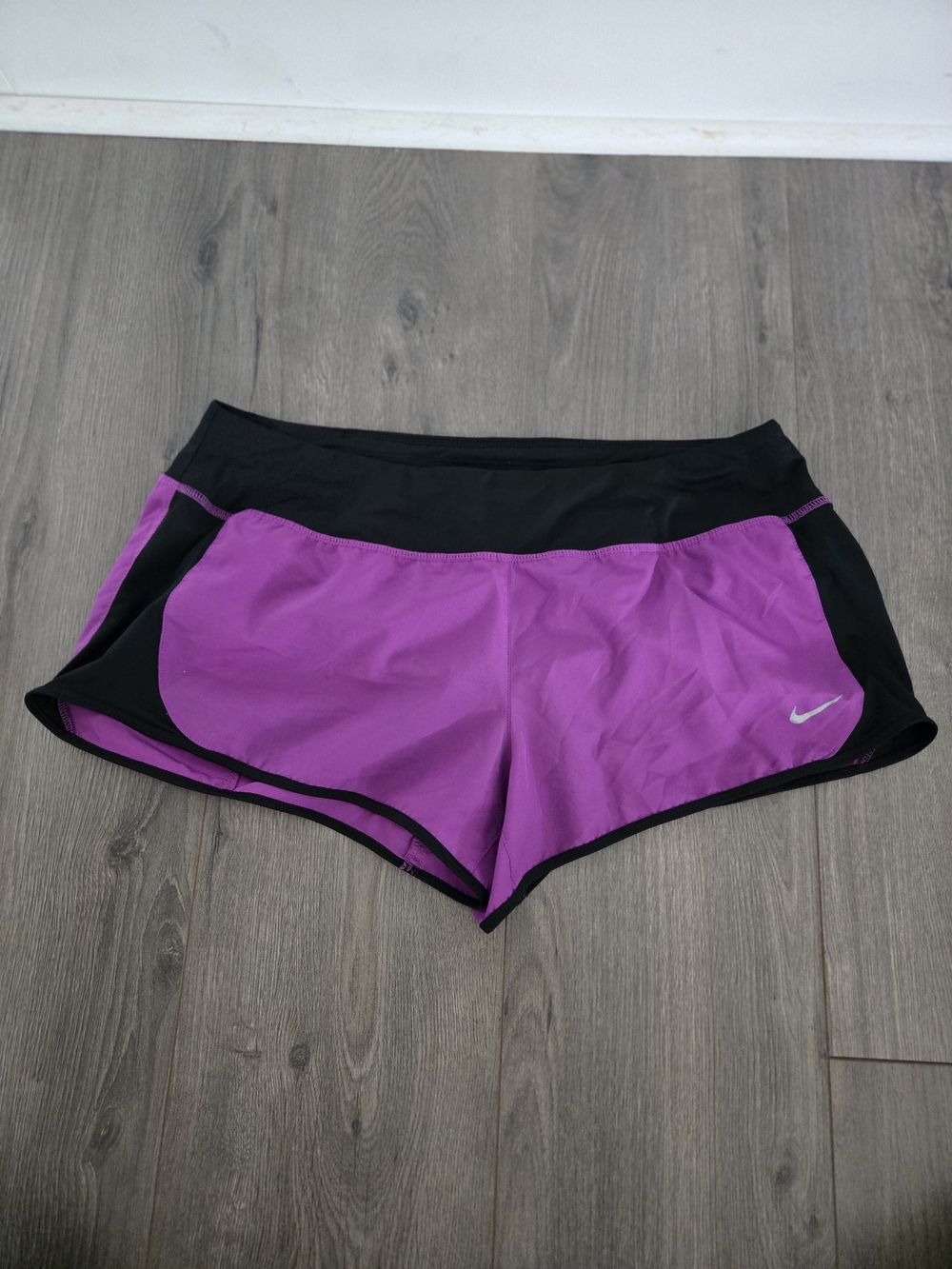 Nike Women’s Purple and Black Athletic Shorts
